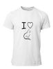 PepperSt Men's White T-Shirt - I Love Cats Photo