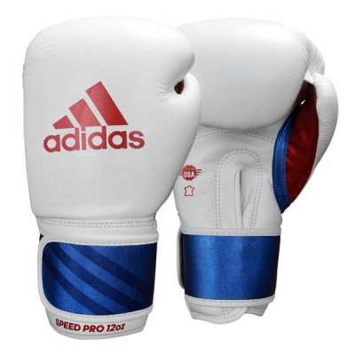 Photo of adidas Speed 350 Pro Boxing Glove 12-Oz Wh/Bl/Red