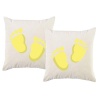 PepperSt – Scatter Cushion Cover Set – Baby Feet Yellow Photo