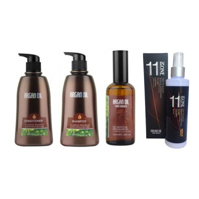 Photo of Moroccan Argan Oil 4 Pack Shampoo Conditioner 750 Argan Oil 11" One