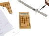 College Originals Deco Old School Vintage Bamboo Solar Calculator Small Photo