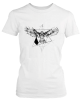 PepperSt Ladies White T-Shirt - Shaped Eagle Photo