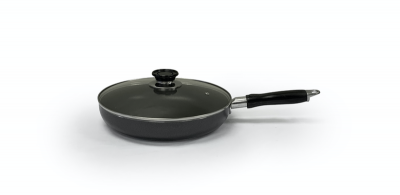 Real Chef Non Stick Fry Pan with Glass Lid