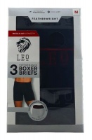 Leo Underwear Performance Boxer Briefs for Men 3 Pack