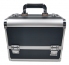 Bella Aluminum Frame Cosmetic Organizing Case Lined Black Photo