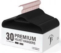 Jack Brown 30 Pack Premium Velvet Hangers Non Slip Space Saving