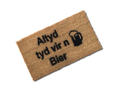 Photo of Matnifique 'Altyd tyd vir 'n Bier' Natural Coir Doormat