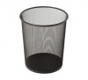 Wire Mesh Dustbin Round - Black Photo