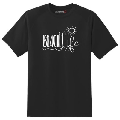 Photo of Just Kidding Kids "Beach Life" Short Sleeve T-Shirt - Black