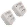 Selectrix 2 PACK: Plug Adaptor: 3 way 3 X 5A 2 pin / Euro Adaptor Photo