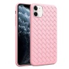 Case Candy Weave Texture Cover for iPhone 11 - Pink Photo