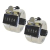 Hand Tally Counter Clicker - Tough Metal Chrome - Pack of 2 Photo