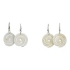 Trans Continental Marketing Sarongi - Custom-Made White Spiral Shell Earrings - Pack of 2 Photo