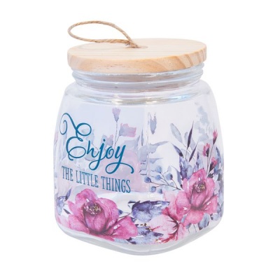 Photo of Christian Art Gifts Enjoy The Little Things - Glass Jar