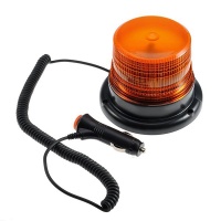 Truck Lamp 12 LED White Strobe Lamp with Amber Lens Magnetic