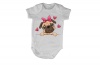 Peeking Love Pug - SS - Baby Grow Photo