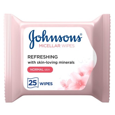 Photo of Johnsons JOHNSON S Cleansing Face Micellar Wipes Normal Skin Pack of 25 wipes