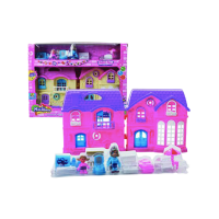 Minihouse Doll House Set With Family Furniture x1