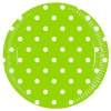 Generic Green Dots Paper Plate Large 23cm Photo