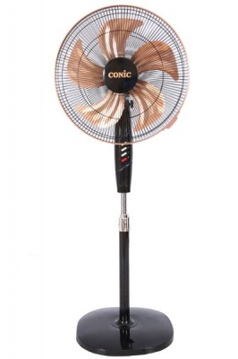 Photo of Conic 18" 3-Speed Oscillating Standing Pedestal Fan - Black