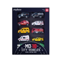 Mideer Alloy Racing Cars Set of 10 City Vehicles