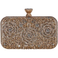 Evening Clutch Bag With Detachable Chain Strap for Wedding Or Cocktails