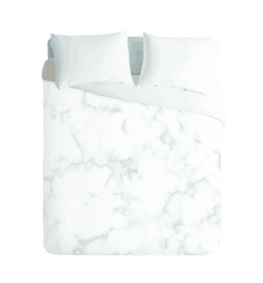 Photo of Imaginate Decor - White Marble Duvet Cover Set with white pillow cases