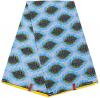 Majani Blue African Print Fabric Photo
