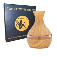300ml Petal Inspired Upright Aromatherapy Diffuser with 8 Essential Oils
