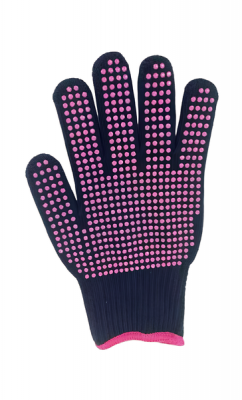 Hair Styling Heat Resistant Gloves With Silicone Bumps