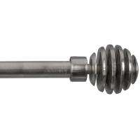 Dcor Depot 16 19 mm Expandable Rod Finish Spiral Silver 12m 21m