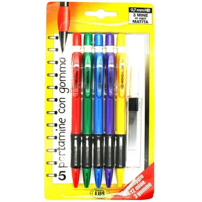 Photo of Soft Grip 0.7mm HB Mechanical Pencil With Extra Lead & Eraser - Multi Pack