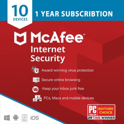 Photo of McAfee Digital Download - Internet Security 10-Device