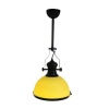 ACDC Pendant Lighting –Classic Range – Orange Glass and Black Photo