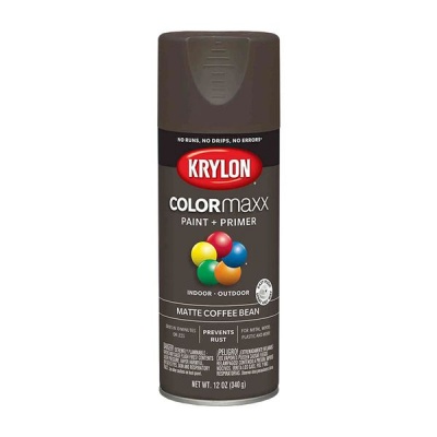 Photo of Krylon Colormaxx Paint Primer Matt Cocoa Bean 340ml