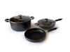 Le Chef Non-Stick Grey 32cm Wok with Alpine Casserole and Fry Pan Combo 5 Set Photo