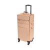 Professional Aluminium Makeup cosmetics 3-in-1 Trolley-Rose Gold Photo