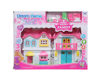 Photo of Wish Happy Family Dream Home Mini 20cm Dollhouse for Kids with Accessories