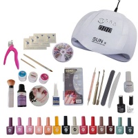 Professional Nail Kit with UV Lamp 14 Colors Gel and Nail Accessories