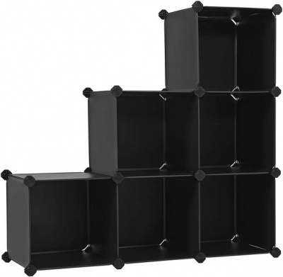 Photo of LASA 6-Cube Storage Organizer Closet Shelves Plastic Cabinet