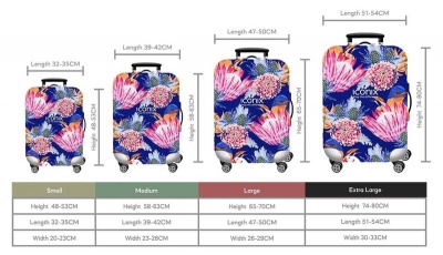 Photo of Iconix Proudly Protea Range Luggage Protector | Power Blue - Large