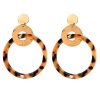 SISTA Resin And Gold Drop Earring VEA067 Photo
