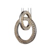 JNC Double Ring Crystal LED Pendant Lights Photo