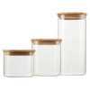 Uniform Glass Jars Food Storage - 3 Pieces Photo