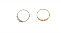 Radiant Harmony Gold Silver Colour Duo Bracelets