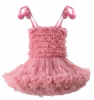 Kozi Kids Cupcake Party Dress In Rose Pink