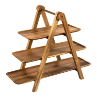 3 Tier Wooden Serving Tray