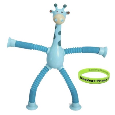 Sensory LED Telescopic Suction Cup Giraffe Toy and BellaBear Wristband