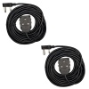 2 PACK: 10m Black Heavy Duty 16A Extension Electrical Lead / Cable Photo
