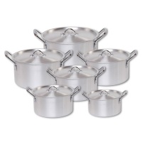 Bon Voyage Pots Zebra 12 Piece Aluminum Cookware pots Set stew pan